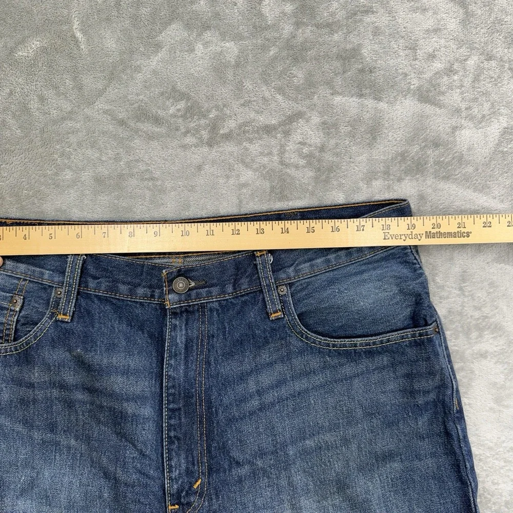 Levi's 569 Jean Loose Shorts Men's Size 38 Blue Denim Bermuda 90s Y2K